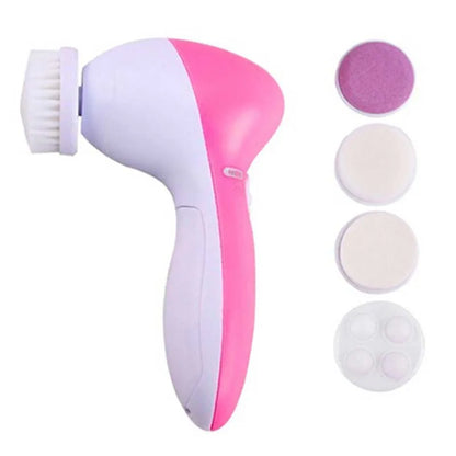 5 em 1 Escova e Massageador Facial Multifunção - Cuidado Suave para a Pele(Vendidos 1500 ⭐⭐⭐⭐⭐)