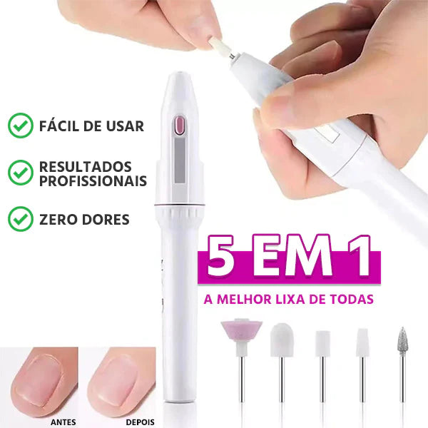 Lixa De Unha Elétrica Profissional 5 Em 1 Sem Fio ⭐⭐⭐⭐⭐